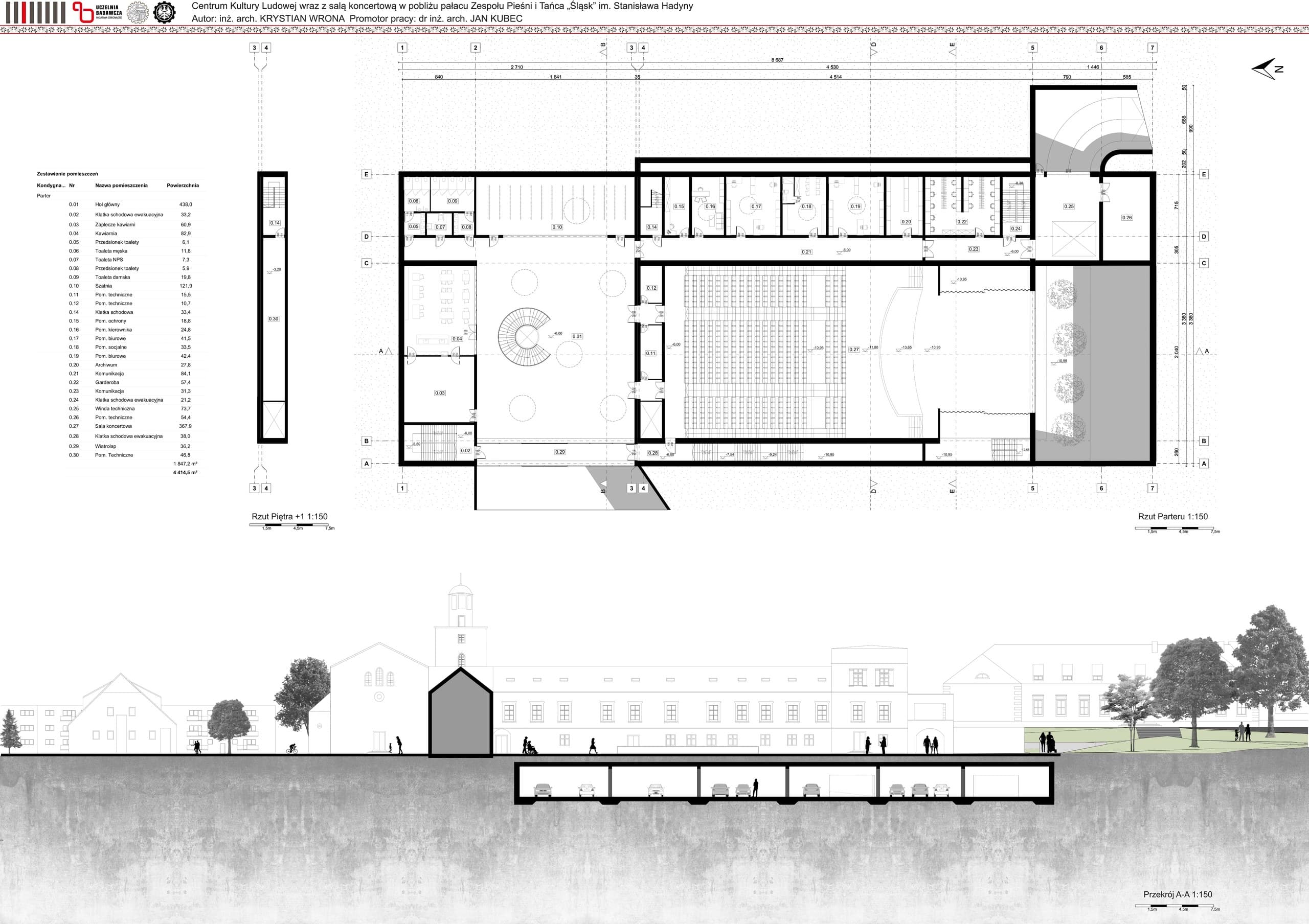 Folk Culture Center — underground floor plans