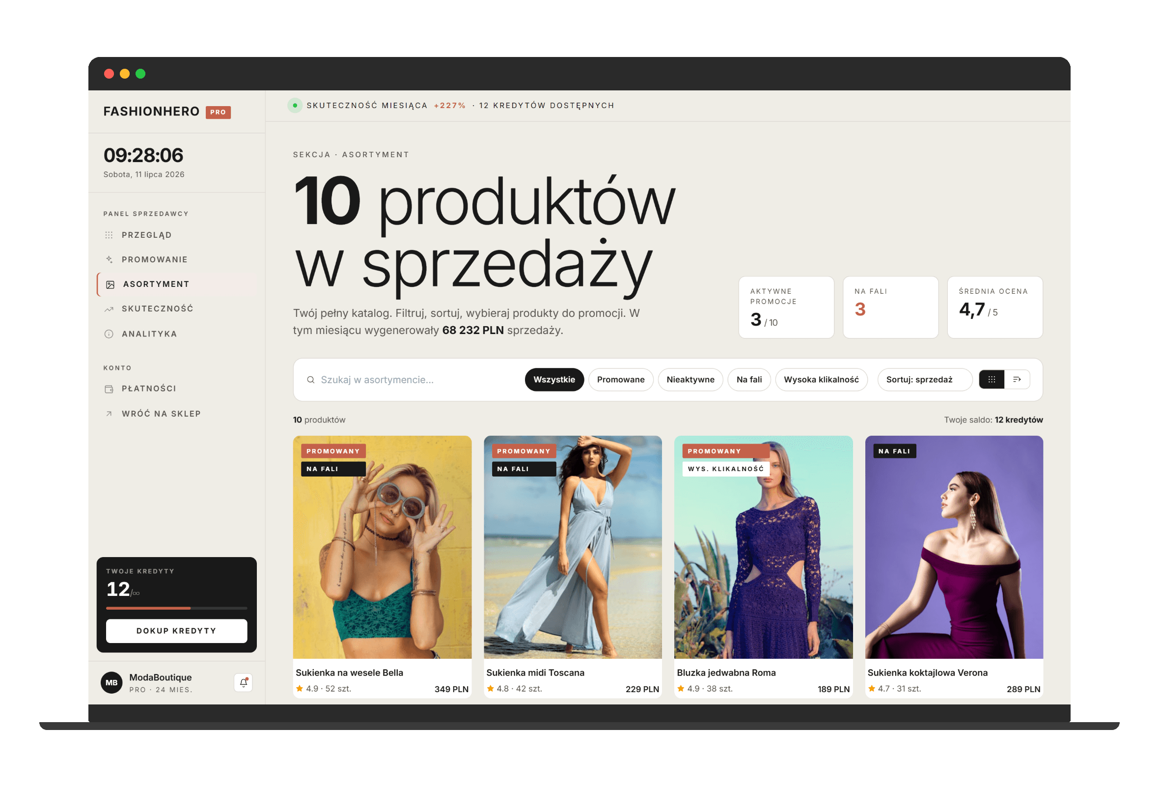FashionHero smart product catalog