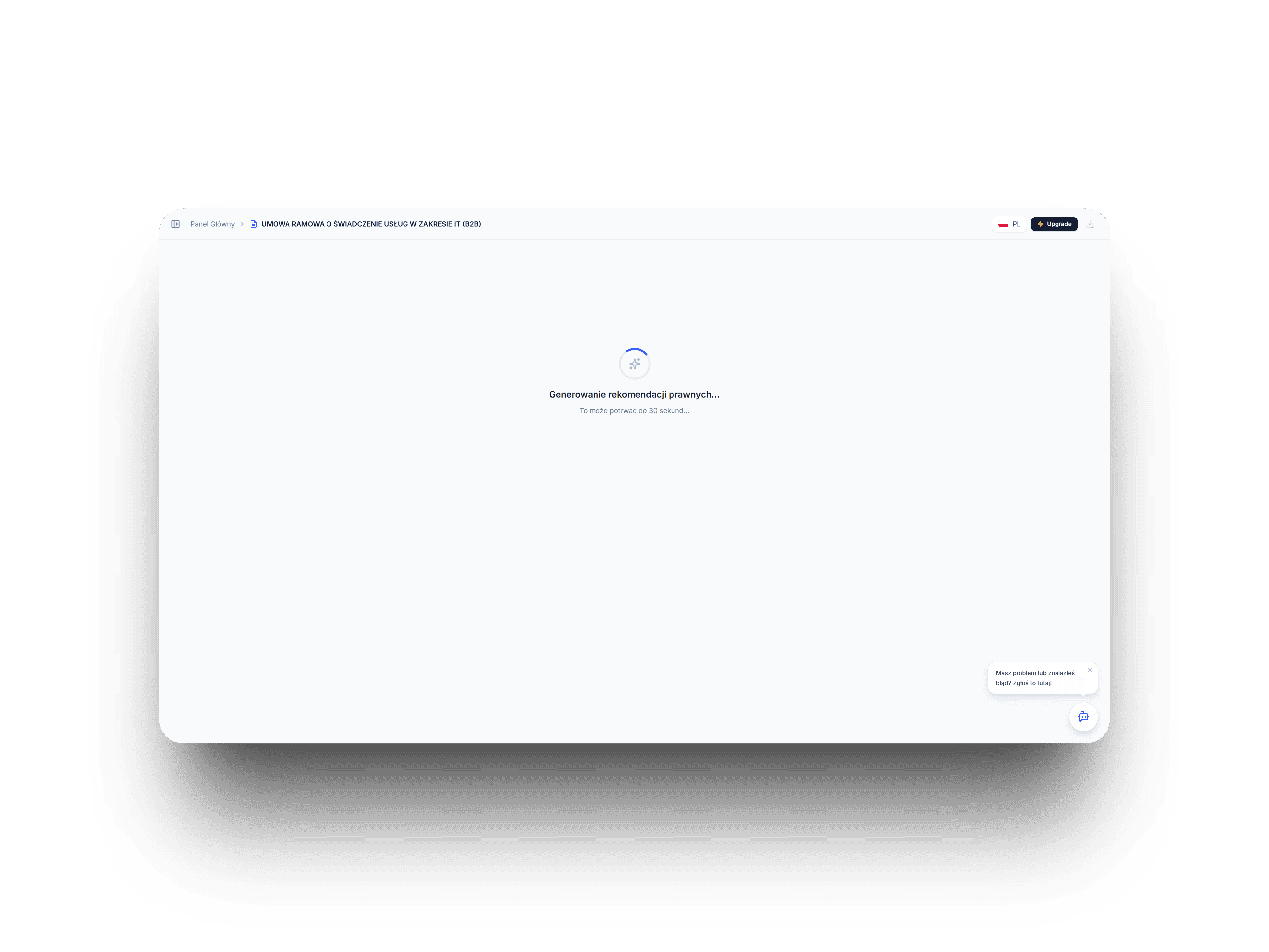 LegalRay AI analysis in progress